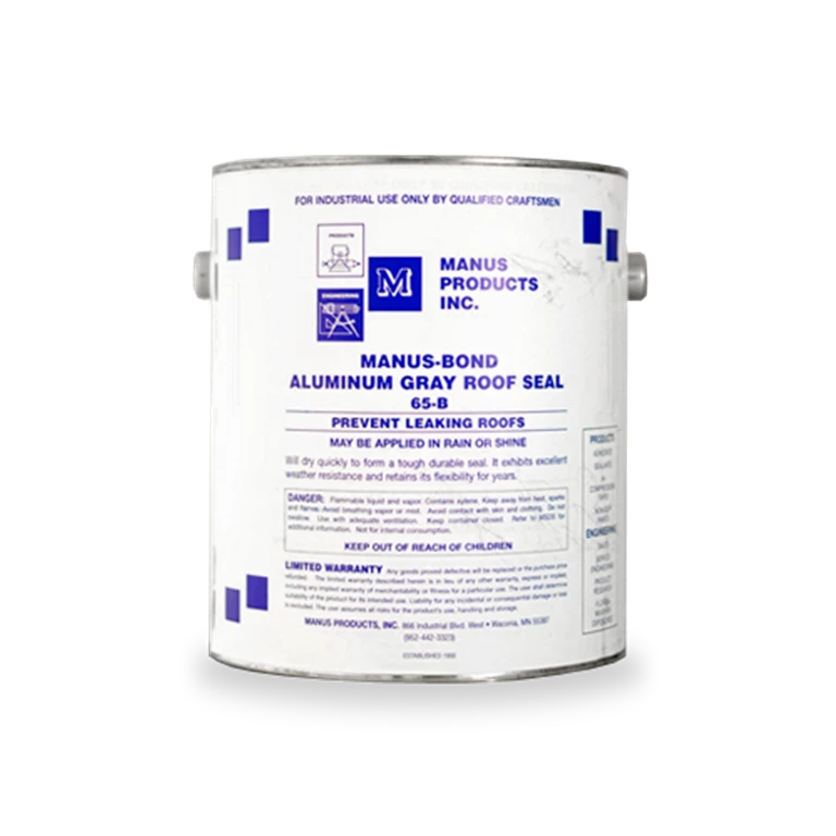 Manus Bond 65-B neoprene-based sealant can be applied on surfaces like concrete and wood, showcasing quick drying, durability, and flexibility.